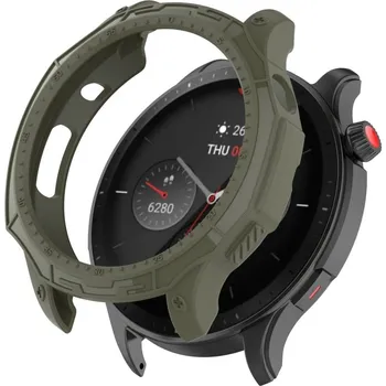 VSECHNONAMOBIL 58796 TPU HALF COVER Obal pre Amazfit GTR 4 / GTR 4 Pro zelený