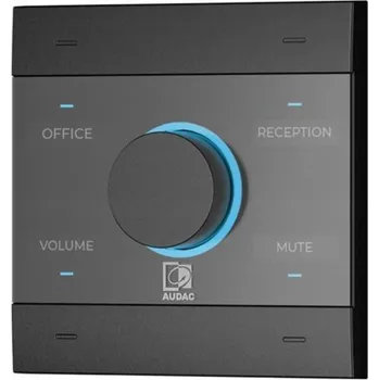 Patch panel Audac NCP105/B Univerzální síťový PoE panel, černá verze