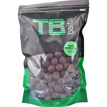 Nástraha TB Baits Boilie Spice Queen Krill – trvanlivé boilie s příchutí koření a krill, balení 250 g
