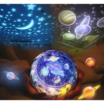 Dekorace do dětského pokoje GFT Projektor vesmíru bílá