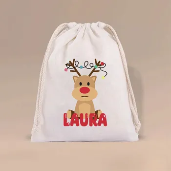 Sportovní vak Bavlněný vak na záda s potiskem SOBÍKA