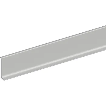 Stavební profil AP38/2 soklová lišta ACARA, PVC šedá, 60 mm, 2,7 m