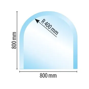 Krbová kamna Sklo pod kamna typ A7, 800 x 800 x 8 mm + doprava zdarma!