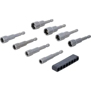 Gola hlavice Bitové nástrčné hlavice 1/4" šestihran 6 ÷ 13 mm BGS102758, délka 65 mm. Sada 8 dílů (BGS102758)