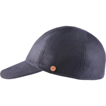 Kšiltovka Pánská zimní modrá kašmírová kšiltovka - Mayser Lars (ušní klapky) - 100 % kašmír Velikost: 59 cm (L)