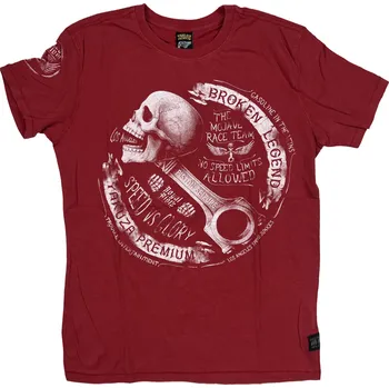 Pánské oblečení YAKUZA triko YPS 3718 red - 3XL