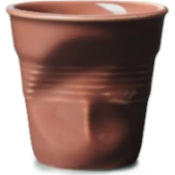 Revol Froissés pohárek hnědý 80 ml