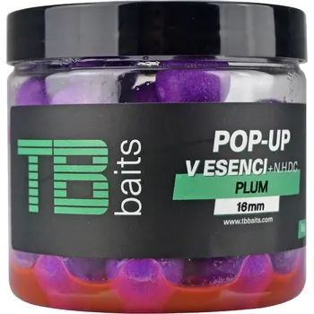 Nástraha Plovoucí boilie TB Baits Plum + NHDC – nástraha 65 g