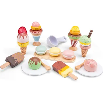 Dětská kuchyňka Woet by New Classic Toys New Classic Toy Dřevěná sada zmrzlin a nanuků 10635