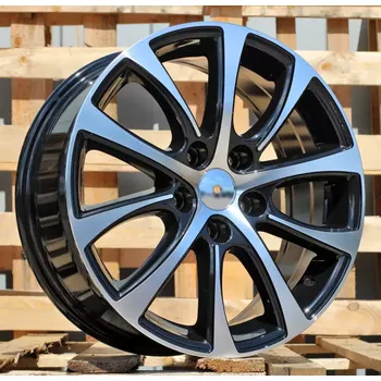 Alu kolo Alu kola Racing Line BY971, 17x7 5x114.3 ET40, černá + leštění vhodné pro Lexus LBX, Nissan Qashqai II (2013-2022), Renault Kadjar, Renault Kangoo III (od 2022), Toyota Corolla (od 2019)