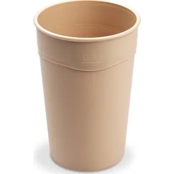 Jednorázové nádobí Kelímek (PP) vratný krémový Ø80mm 0,3L 10 ks
