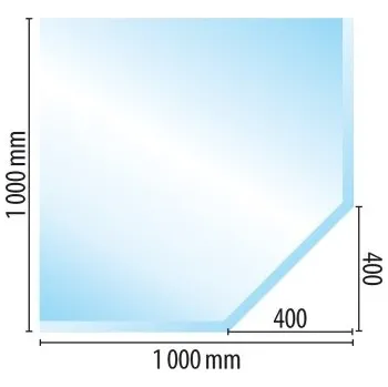 Krbová kamna Sklo pod kamna typ G2, 1000 x 1000 x 6 mm + doprava zdarma!