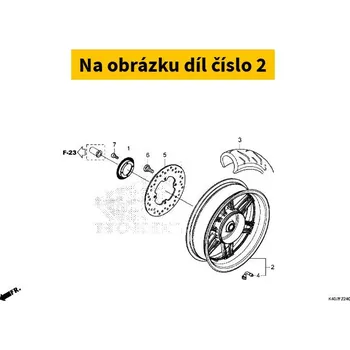 Motodíl Honda Zadní disk Forza 42650K40F10ZA