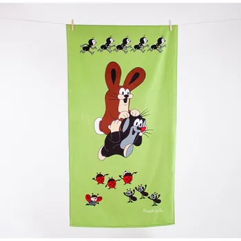 Matějovský - Dětská plážová osuška Krtek a zajíček 70x150 cm