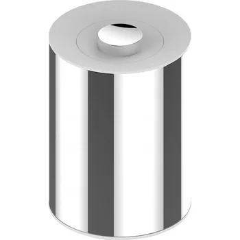 Odpadkový koš Odpadkový koš Keuco, povrchová úprava chróm (ušlechtilá ocel leštěná)/bílá (RAL 9010)