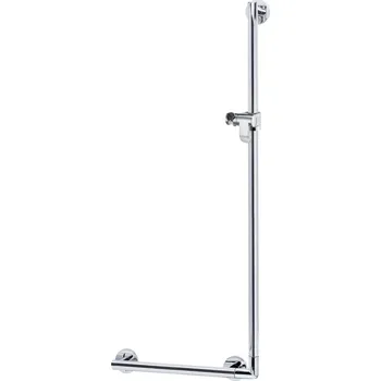 Sprchový držák Zahnuté madlo 90° Keuco Plan Care, 565/1265 mm, pochromováno