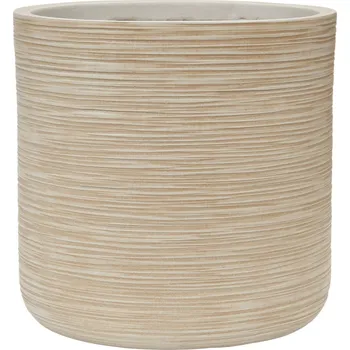 Květináč Baq Dune Cylinder Beige Ø 38 cm / V 37 cm