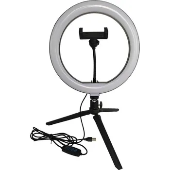 Lampička LED Stmívatelná lampa se stativem a držákem pro vlogování LED/10W/5V 2700-6500K + záruka 3 roky