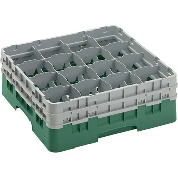 Příslušenství pro myčku Cambro Koš Camrack 16 pozic, výška sklenice 15,2 cm - Zelená