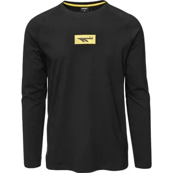Pánské tričko Pánské triko Hi-Tec PURO II LS XL Černá, Žlutá