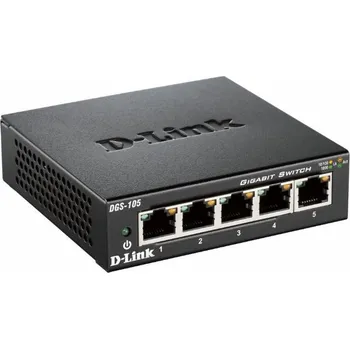 Počítač D-Link DGS-105/E 5-port 10/100/1000 Gigabit Metal Housing Desktop Switch