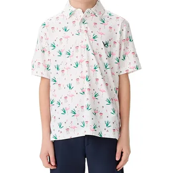 Golf CALLAWAY All Over Flamigo Printed dětské tričko bílé Velikost oblečení: S + Dárková krabička týček