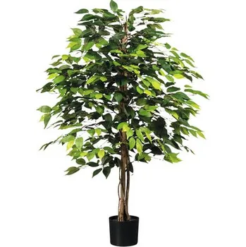 umělá květina Umělá rostlina fíkus drobnolistý Ficus benjamina 120 cm zelený