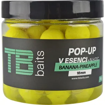 Nástraha Plovoucí boilie TB Baits Yellow Banana Pineapple + NHDC – nástraha 65 g