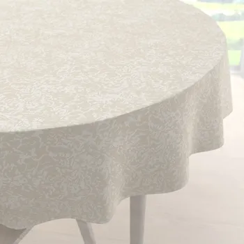 Stolování Biante TF-033 Venezia smetanový Ø 160 cm