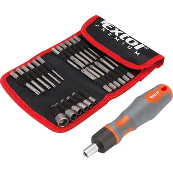 Ruční nářadí KOSMETIKÉ POŠK. šroubovák ráčnový s hroty, sada 25ks, (-) 3-4-5-6-7x65mm, PH 0-1-2-3x65mm, PZ 1-