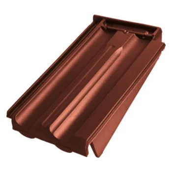 betonová krytina BRAMAC Taška krajní pravá Granát 13 glazura kaštanově hnědá