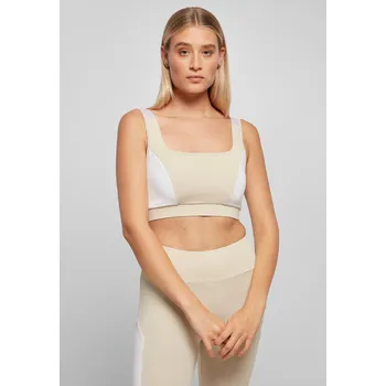 Podprsenka Dámská podprsenka Color Block softseagrass/bílá/lila Urban Classics krémová 2542417