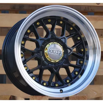 Alu kolo Alu kola Haxer A8078, 16x8 10x112 ET15, černá + leštěný límec