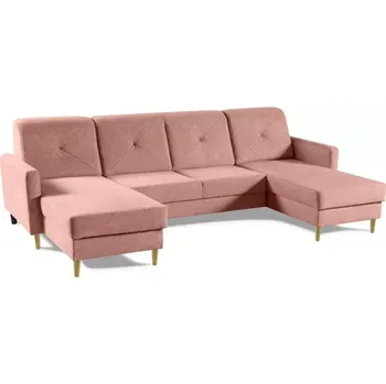 Sedací souprava Sedací souprava Scandi New U, růžová (diosa 60)