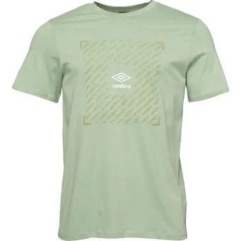 Pánské triko Umbro FTBL BOX GRAPHIC TEE M Světle zelená, Zelená, Bílá