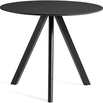 Jídelní stůl HAY Stůl Copenhague CPH 20 Ø90, black oak/black laminate