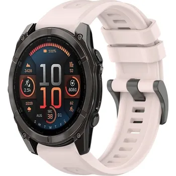 VSECHNONAMOBIL 87905 SILICONE Vyměnitelný řemínek pro Garmin Fenix 8 47mm světle růžový