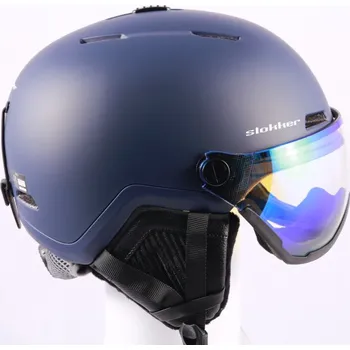 lyžařská/snowboardová helma SLOKKER RALLY, photochromic, matt/blue, nastavitelná ( NOVÁ )