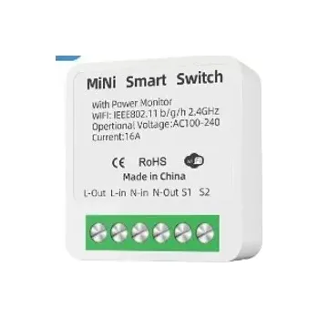 vypínač Tuya Mini 16A s měřením spotřeby (WiFi spínač 16A s měřením )