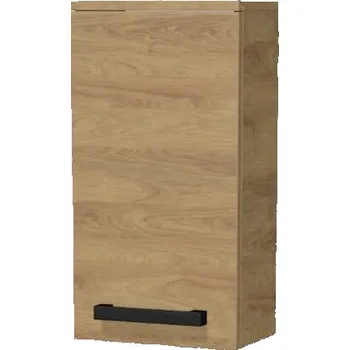Koupelnový nábytek SAT Koupelnová skříňka nízká s černou úchytkou SAT Cube Way 32,5x63x20 cm dub Hickory mat CUBE3CH32DH CUBE3CH32DH
