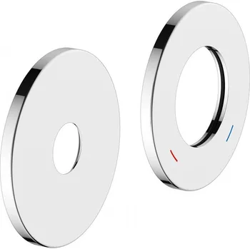 Vodovodní baterie Sada rozet Keuco Plan blue, 85 mm, round, pochromováno