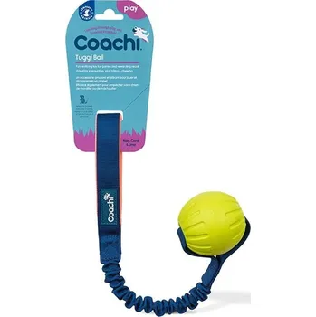 Hračka pro psa Hračka COMPANY OF ANIMALS Coachi Tuggi míč s přetahovadlem modro-zelený 45cm