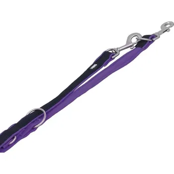 Vodítko pro psa Vodítko NOBBY Mesh Preno neoprenové přepínací fialové (XS/S) 200cm