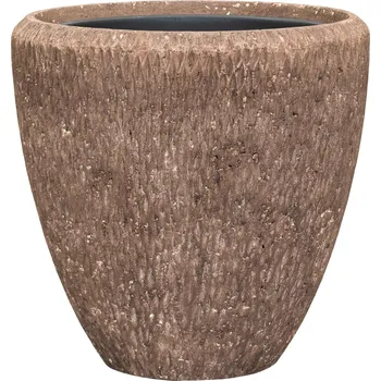Květináč Baq Polystone Rough Couple Rock s vložkou Ø 40 cm / V 40 cm