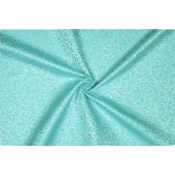 Brokát ornamenty, aqua, sartor.cz