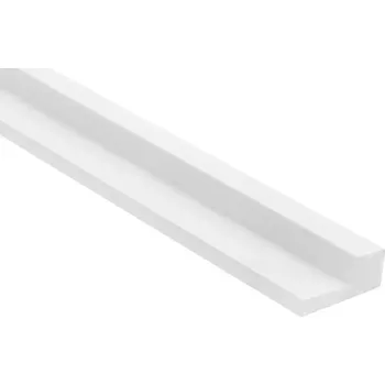 Obklad Mardom Decor Koncový profil k voděodolnému lamelovému panelu (pět lamel) - pravý - 2700 x 29 x 12 mm - BÍLÝ