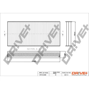Kabinový filtr Filtr vzduchu v interiéru Dr!ve+ DP1110.12.0088