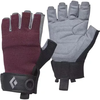 Rukavice Rukavice dámské BLACK DIAMOND W'S CRAG HALF-FINGER GLOVES Bordeaux - XS