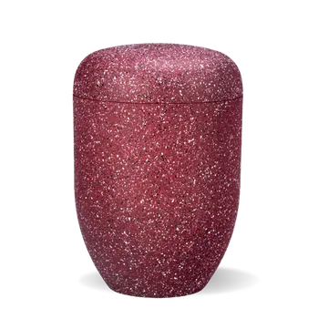 Smuteční dekorace Ekologická urna Nova - Vínová červená