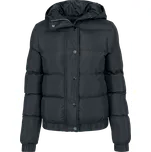 Přechodní bundy z Urban Classics - Ladies Hooded Puffer Jacket - Ženy - černá